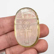 Libyan Desert Glass Scarab Gemstone Scarab 27.98 g 49x32mm - InnerVision Crystals