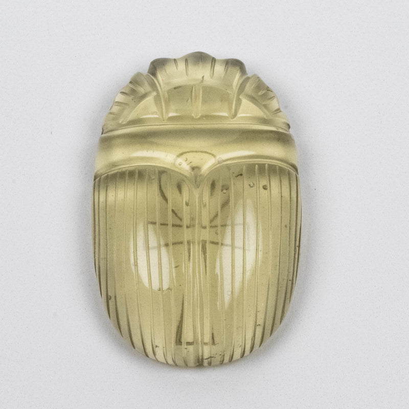 Libyan Desert Glass Scarab Gemstone Scarab 27.98 g 49x32mm - InnerVision Crystals