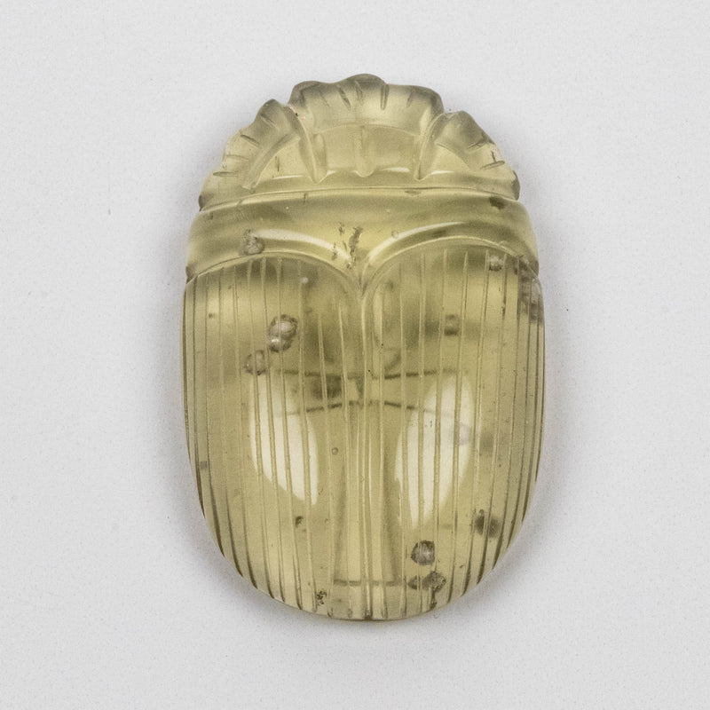 Libyan Desert Glass Scarab Gemstone Scarab 28.02 g 49x32mm - InnerVision Crystals
