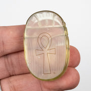 Libyan Desert Glass Scarab Gemstone Scarab 28.37 g 49x32mm - InnerVision Crystals