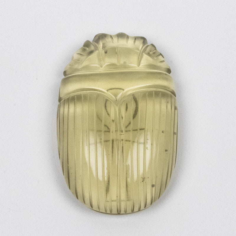 Libyan Desert Glass Scarab Gemstone Scarab 28.38 g 49x32mm - InnerVision Crystals
