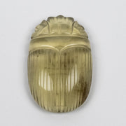 Libyan Desert Glass Scarab Gemstone Scarab 28.43 g 50x32mm - InnerVision Crystals