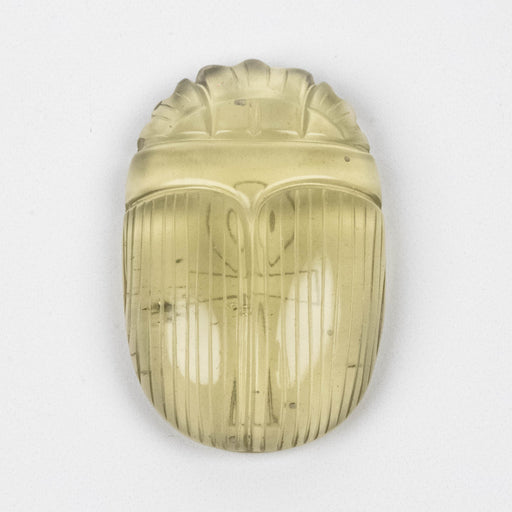 Libyan Desert Glass Scarab Gemstone Scarab 28.44 g 49x32mm - InnerVision Crystals