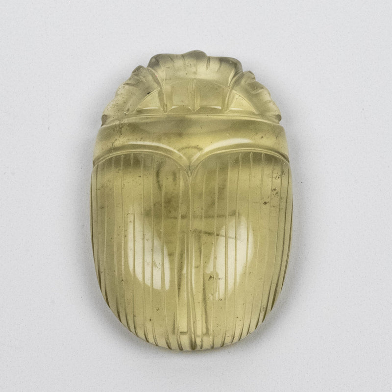 Libyan Desert Glass Scarab Gemstone Scarab 28.53 g 49x32mm - InnerVision Crystals