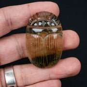 Libyan Desert Glass Scarab Gemstone Scarab 28.55 g 50x32mm - InnerVision Crystals