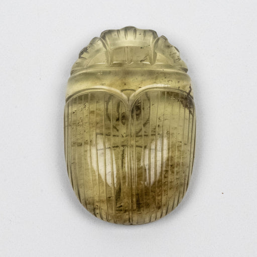 Libyan Desert Glass Scarab Gemstone Scarab 28.55 g 50x32mm - InnerVision Crystals