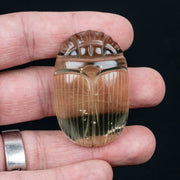 Libyan Desert Glass Scarab Gemstone Scarab 28.60 g 50x32mm - InnerVision Crystals