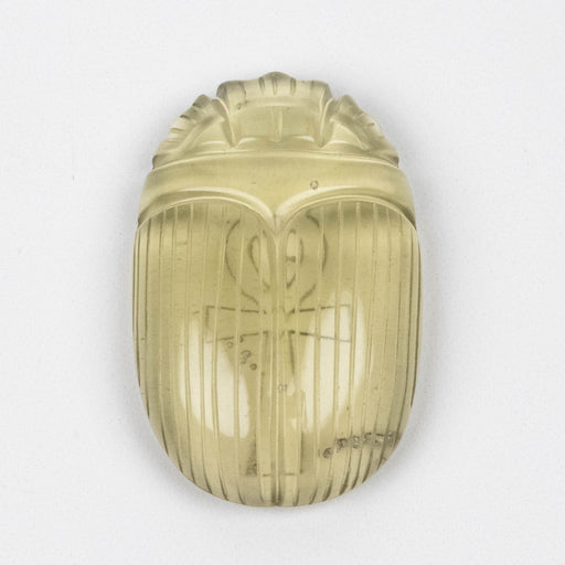 Libyan Desert Glass Scarab Gemstone Scarab 28.60 g 50x32mm - InnerVision Crystals