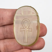 Libyan Desert Glass Scarab Gemstone Scarab 28.73 g 49x32mm - InnerVision Crystals