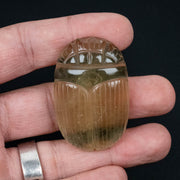 Libyan Desert Glass Scarab Gemstone Scarab 28.73 g 49x32mm - InnerVision Crystals