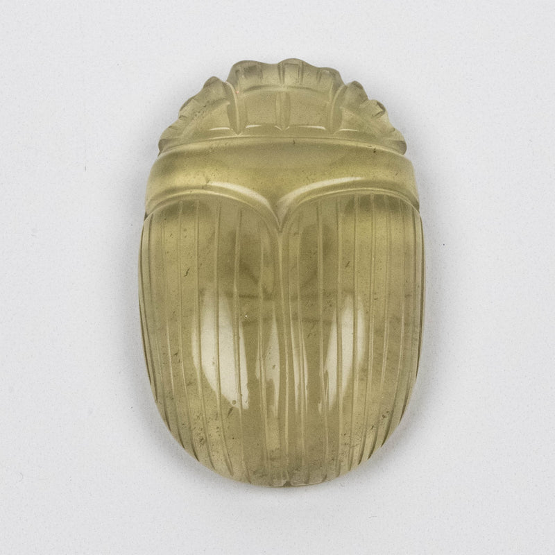 Libyan Desert Glass Scarab Gemstone Scarab 28.73 g 49x32mm - InnerVision Crystals