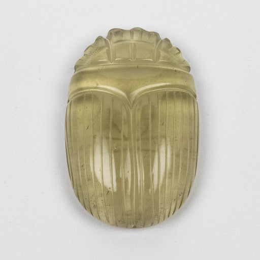Libyan Desert Glass Scarab Gemstone Scarab 28.73 g 49x32mm - InnerVision Crystals