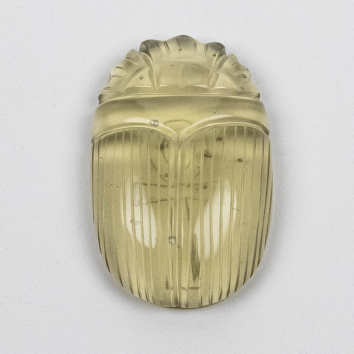 Libyan Desert Glass Scarab Gemstone Scarab 28.86 g 50x32mm - InnerVision Crystals