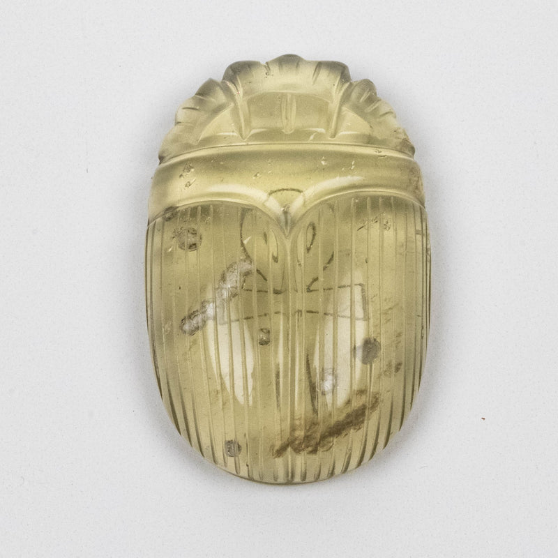 Libyan Desert Glass Scarab Gemstone Scarab 28.89 g 49x32mm - InnerVision Crystals