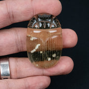 Libyan Desert Glass Scarab Gemstone Scarab 28.90 g 50x32mm - InnerVision Crystals