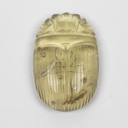 Libyan Desert Glass Scarab Gemstone Scarab 28.90 g 50x32mm - InnerVision Crystals