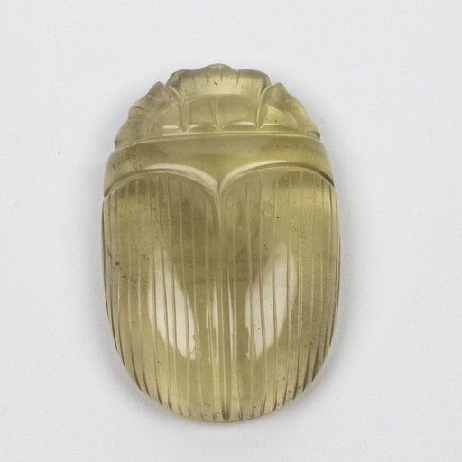 Libyan Desert Glass Scarab Gemstone Scarab 29.21 g 50x32mm - InnerVision Crystals