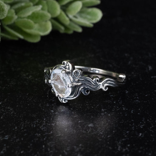 Madagascar Moonstone Ring 7x5mm Size 7 - InnerVision Crystals