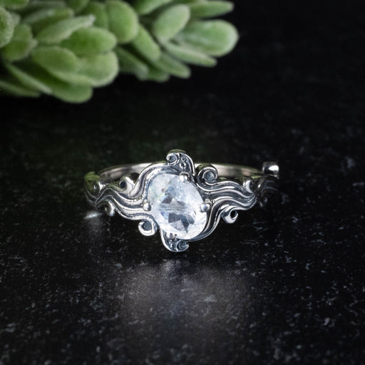 Madagascar Moonstone Ring 7x5mm Size 7 - InnerVision Crystals