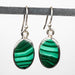 Malachite Earrings 17x10mm .925 Silver - InnerVision Crystals