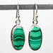 Malachite Earrings 18x9mm .925 Silver - InnerVision Crystals