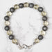 Meteorite + Libyan Desert Glass Bead Bracelet 7" - InnerVision Crystals