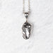 Meteorite Pendant 18mm + 18" Adjustable Chain .925 Silver - InnerVision Crystals