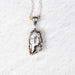 Meteorite Pendant 18mm + 18" Adjustable Chain .925 Silver - InnerVision Crystals