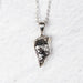 Meteorite Pendant 20mm + 18" Adjustable Chain .925 Silver - InnerVision Crystals