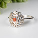 Mexican Fire Opal Ring 2mm size 9 - InnerVision Crystals