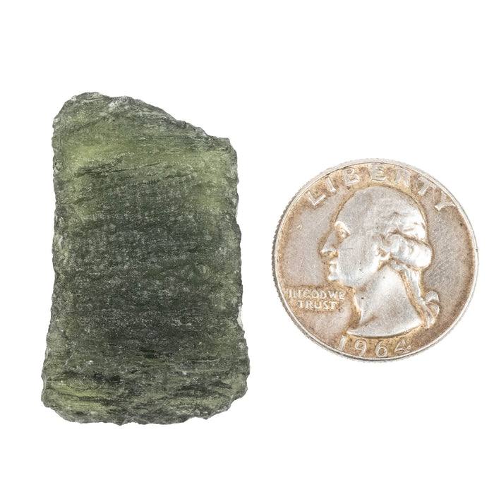 Moldavite 10.35 g 37x22x9mm B Grade - InnerVision Crystals