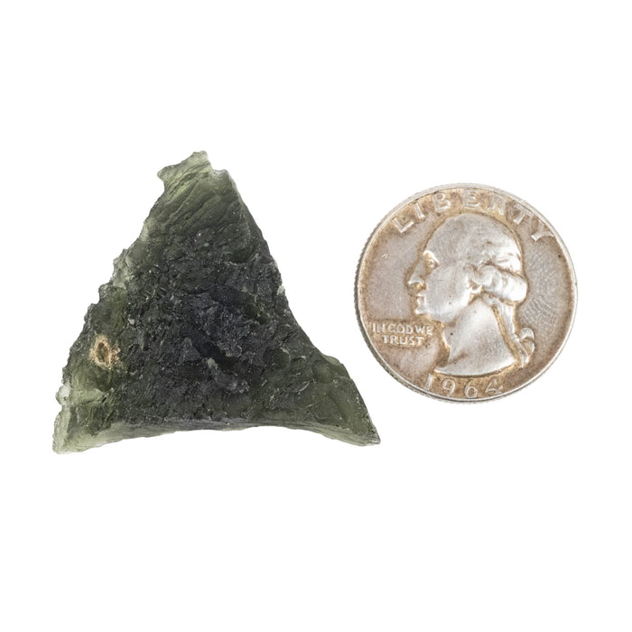 Moldavite 10.96 g 34x33x13mm B Grade - InnerVision Crystals