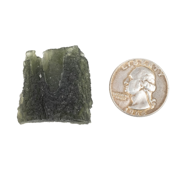 Moldavite 10.97 g 31x29x10mm B Grade - InnerVision Crystals