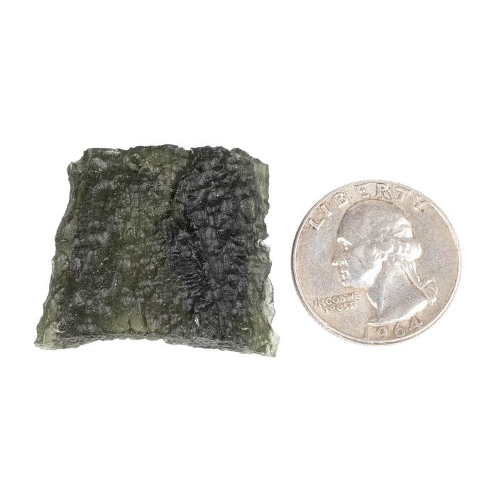 Moldavite 11.10 g 33x27x9mm - InnerVision Crystals
