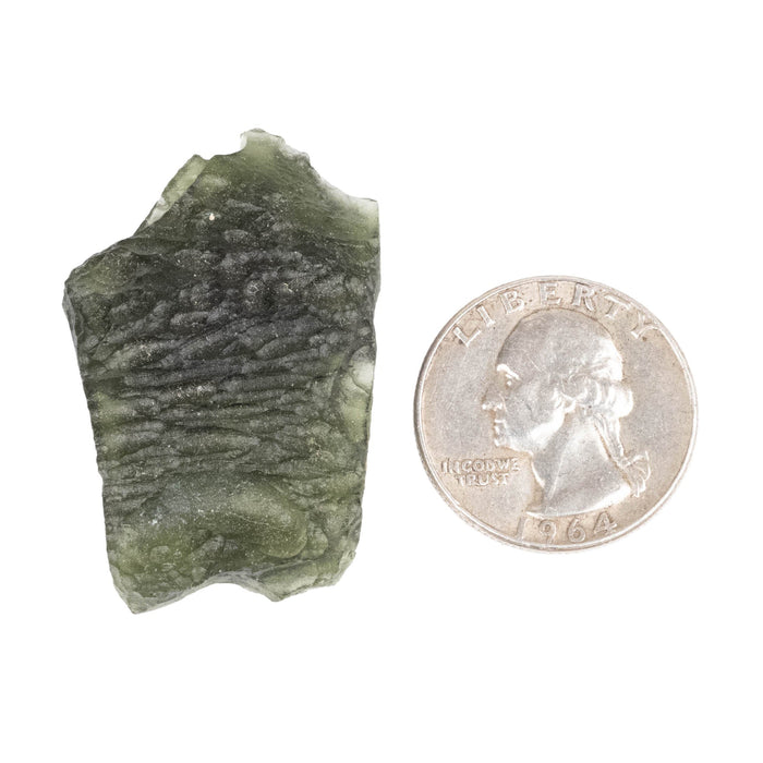 Moldavite 11.41 g 42x26x10mm - InnerVision Crystals