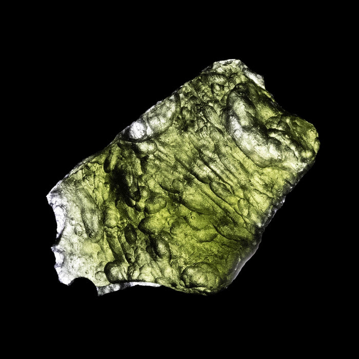 Moldavite 11.41 g 42x26x10mm - InnerVision Crystals