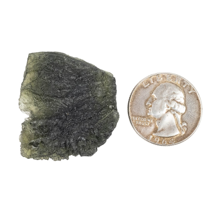 Moldavite 11.80 g 36x31x11mm B Grade - InnerVision Crystals