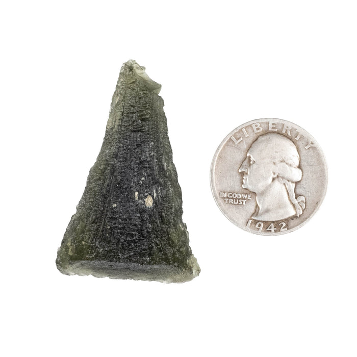Moldavite 11.92 g 63x26x11mm - InnerVision Crystals