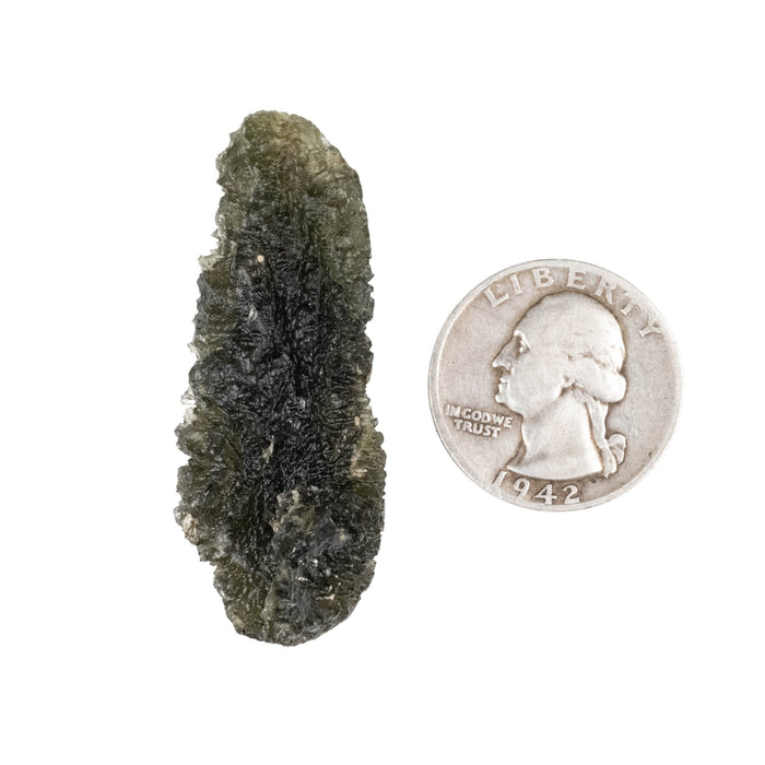 Moldavite 12.23 g 49x18x17mm - InnerVision Crystals