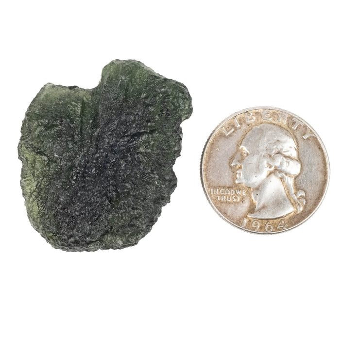 Moldavite 12.79 g 35x30x10mm B Grade - InnerVision Crystals