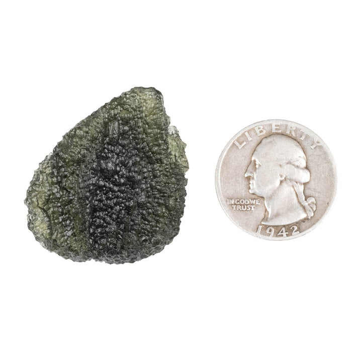 Moldavite 12.82 g 36x29x10mm - InnerVision Crystals