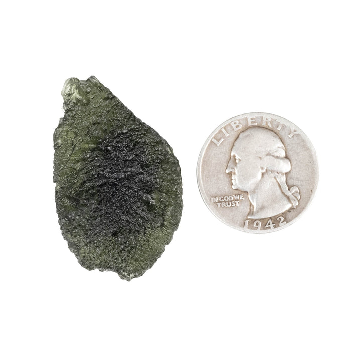 Moldavite 12.94 g 39x29x12mm - InnerVision Crystals