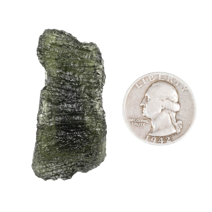 Moldavite 13.59 g 46x22x9mm - InnerVision Crystals
