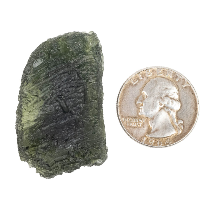 Moldavite 13.90 g 39x26x9mm B Grade - InnerVision Crystals