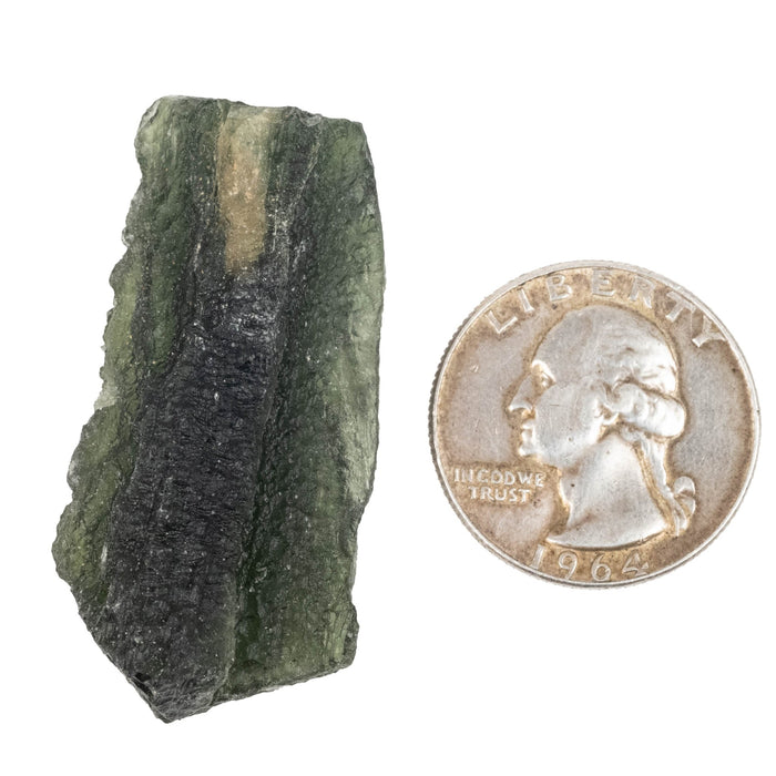 Moldavite 14.68 g 45x25x14mm B Grade - InnerVision Crystals