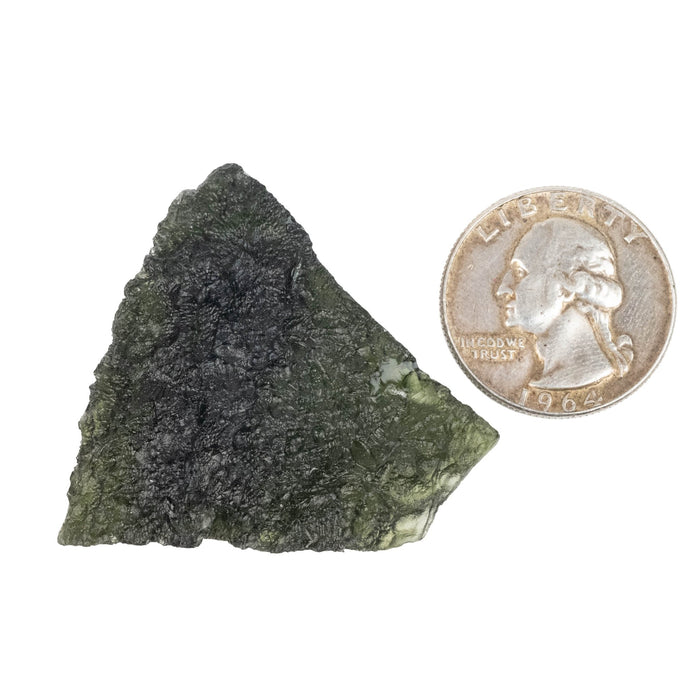 Moldavite 14.92 g 40x38x10mm B Grade - InnerVision Crystals