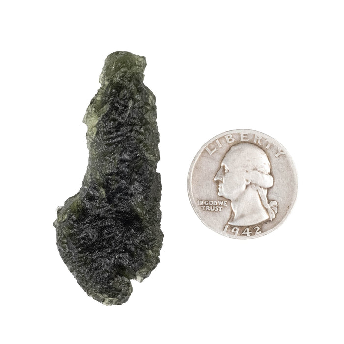 Moldavite 15.31 g 54x23x15mm - InnerVision Crystals