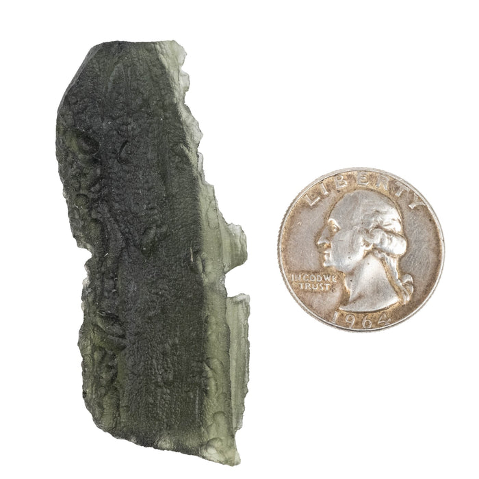 Moldavite 15.38 g 61x25x11mm B Grade - InnerVision Crystals