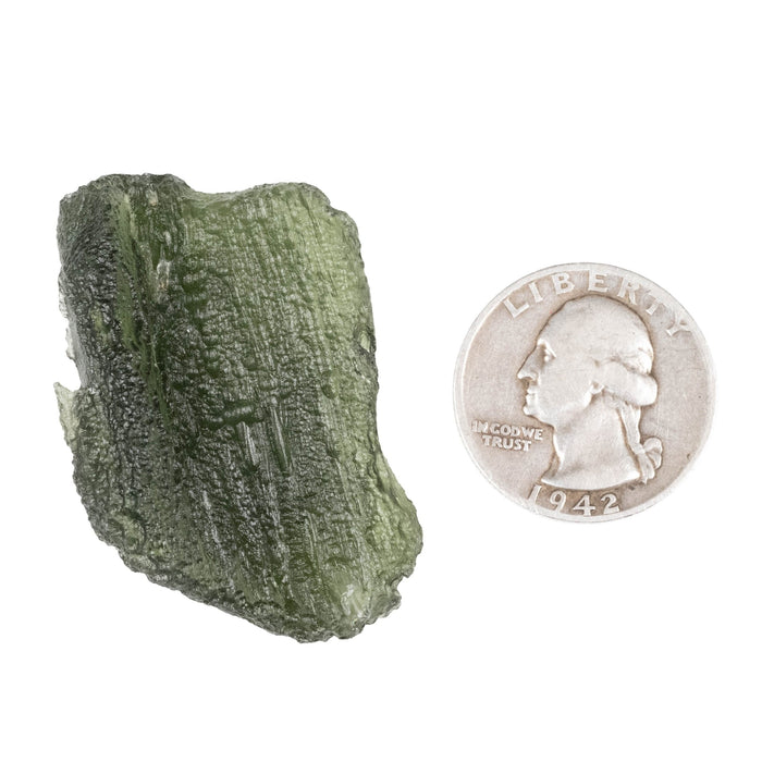 Moldavite 15.92 g 43x29x11mm - InnerVision Crystals