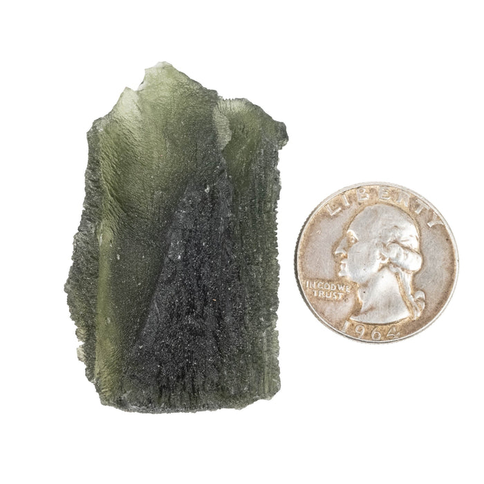 Moldavite 16.55 g 51x30x10mm B Grade - InnerVision Crystals
